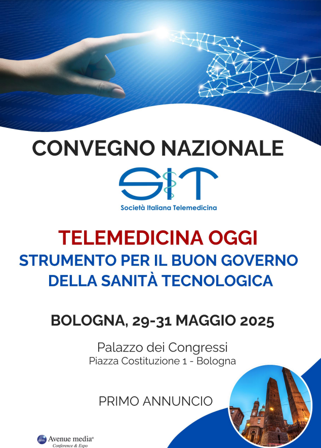 CONGRESSO NAZIONALE SIT 2025: TELEMEDICINA OGGI: STRUMENTO PER IL BUON GOVERNO DELLA SANITÀ TECNOLOGICACONGRESSO NAZIONALE SIT 2025: